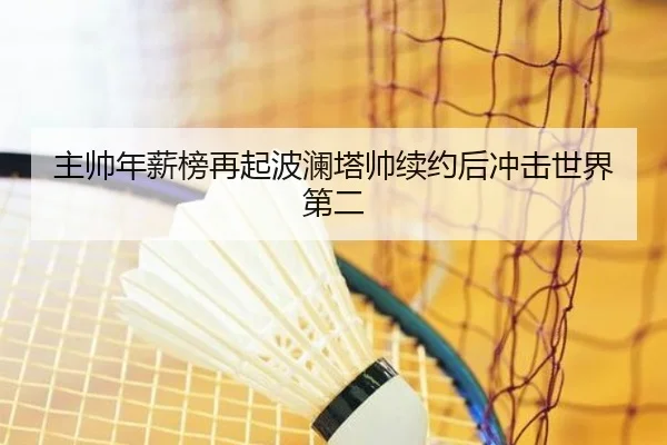 主帅年薪榜再起波澜塔帅续约后冲击世界第二 | LDSPORTS